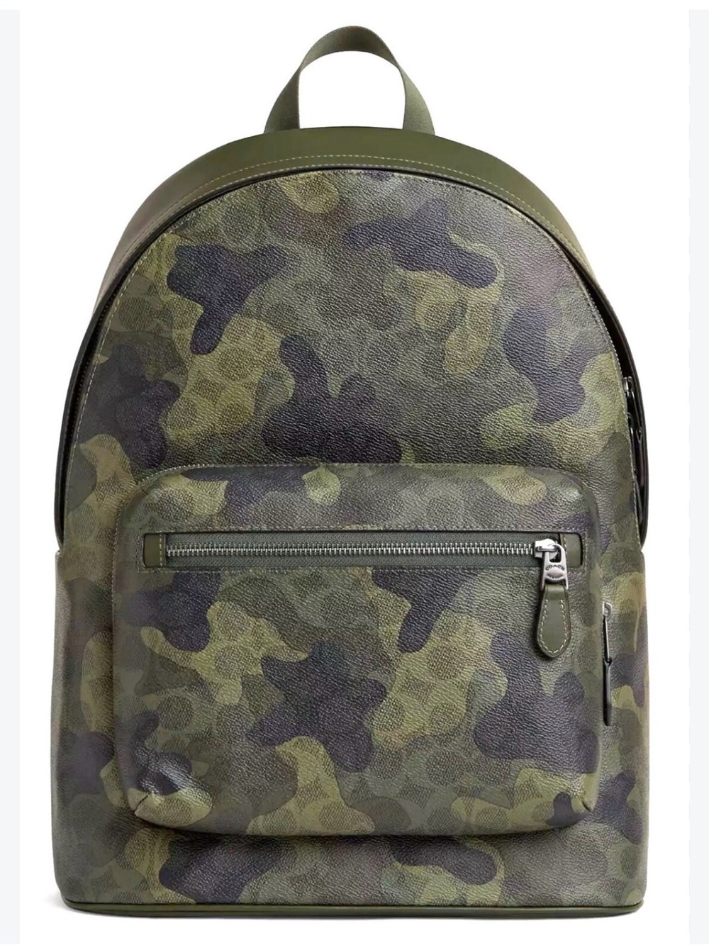 Coach west Camouflage Canvas Backpack - Olive Green
